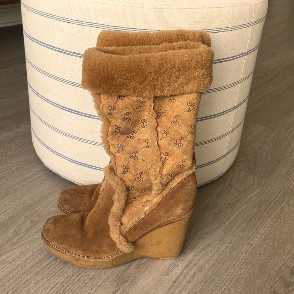 BCBG Shearling Boots, only worn a few times